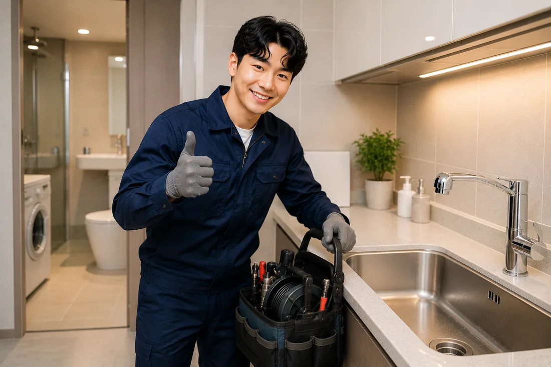 법원읍 배관막힘 마무리점검